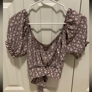 Altered state floral crop top